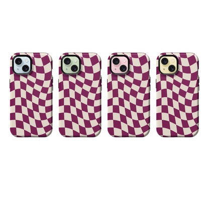 Velvet Wavy Checkers II Phone Case