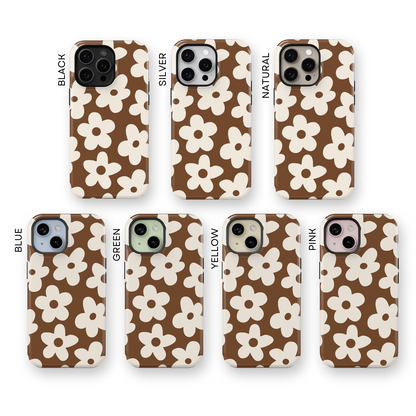 Cocoa Big Blooms iPhone Case