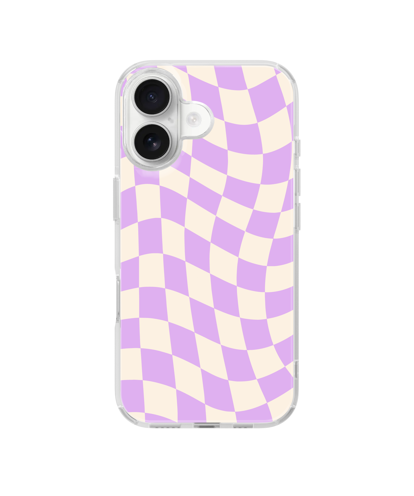 Lilac Wavy Checkers II Clear Case Insert