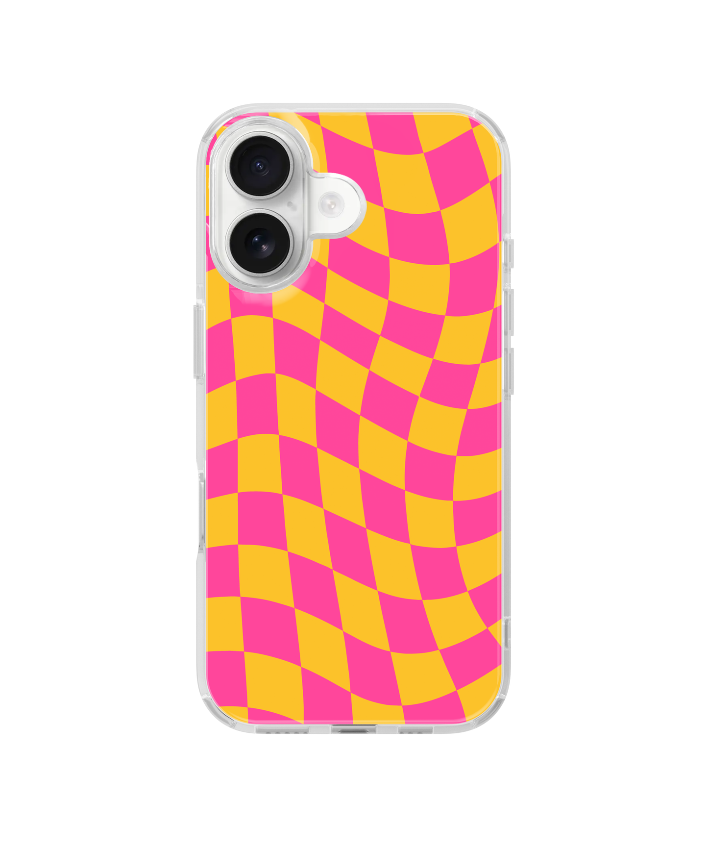 Pink Lemonade Wavy Checkers Clear Case Insert