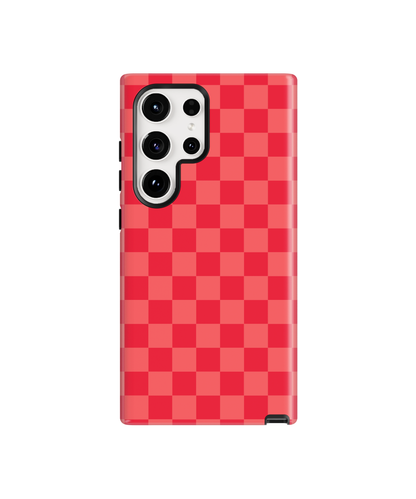 Vermillion Checkers Phone Case