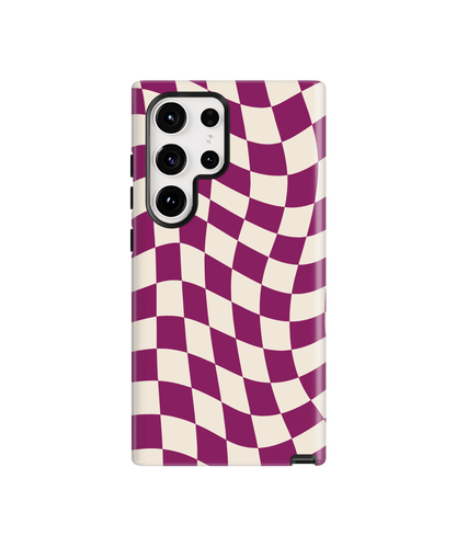 Velvet Wavy Checkers II Phone Case