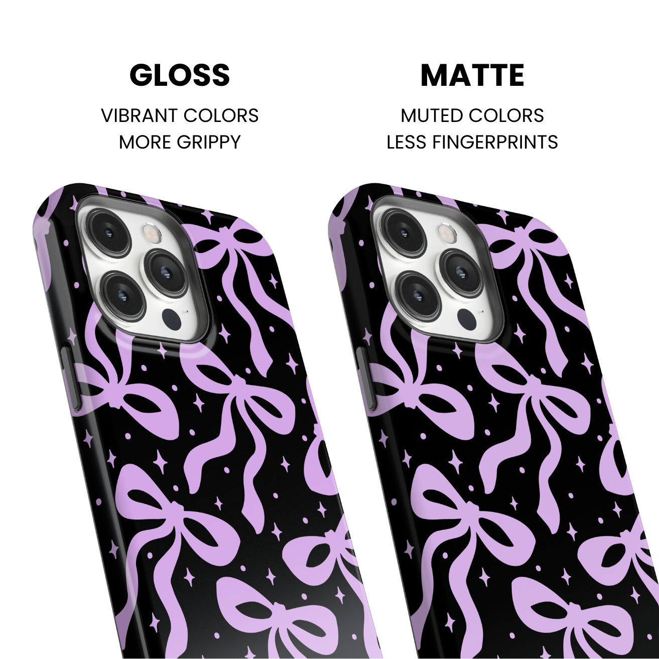 Lilac & Lace Bows II Phone Case