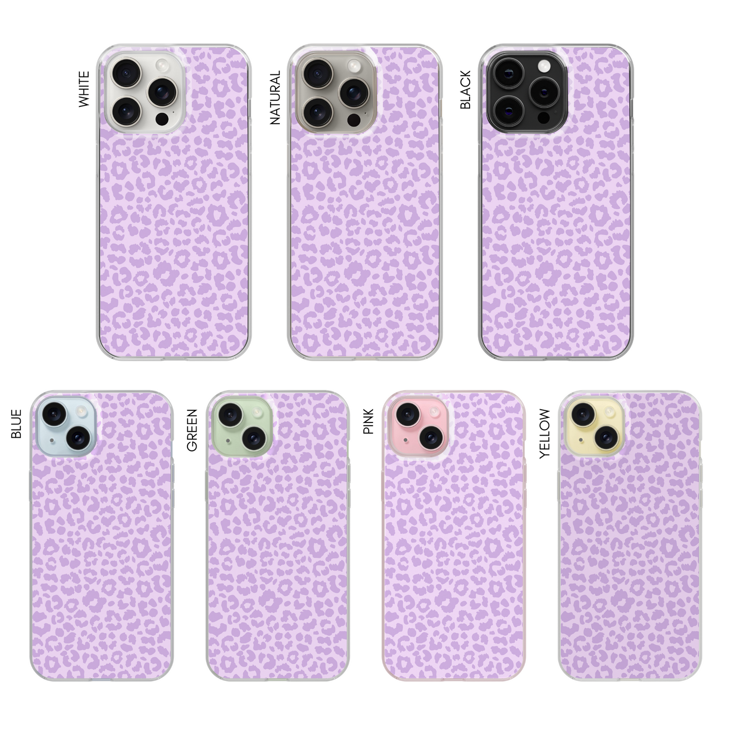 Lilac Cheetah Clear Case Insert