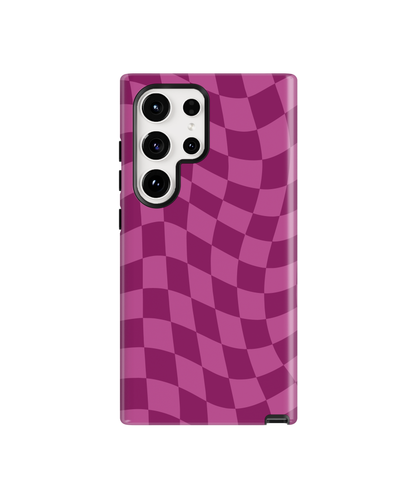 Velvet Wavy Checkers Phone Case