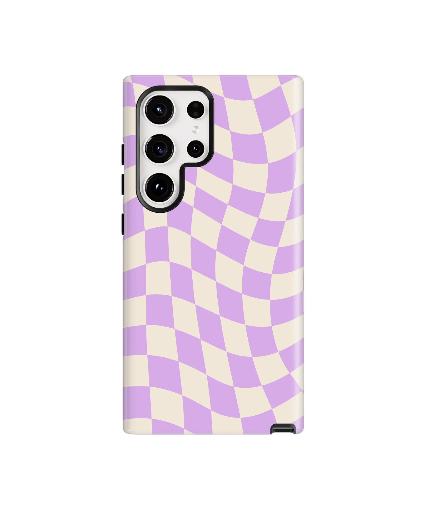 Lilac Wavy Checkers II Phone Case