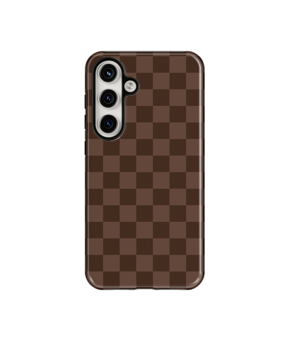 Espresso Checkers Phone Case