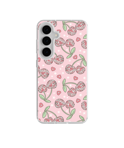 Pastel Disco Cherries Clear Case Insert