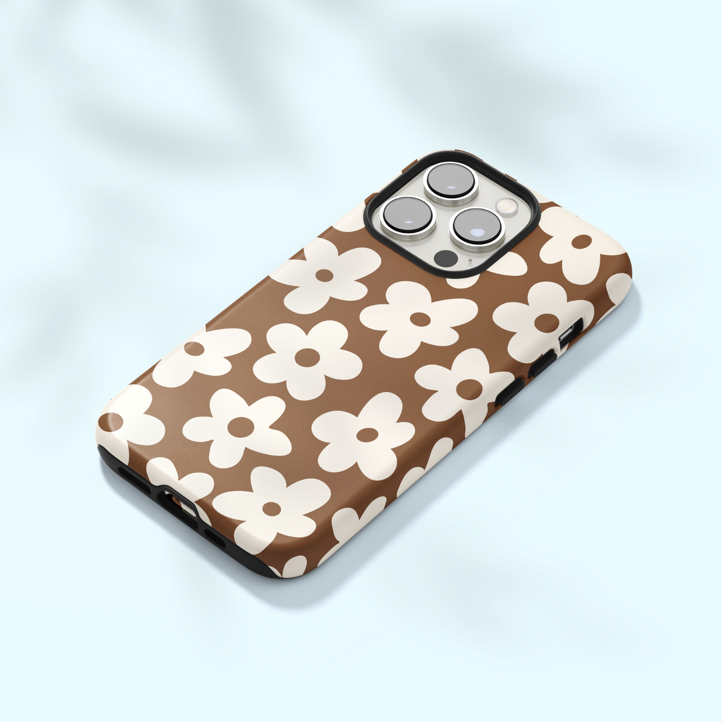 Cocoa Big Blooms iPhone Case