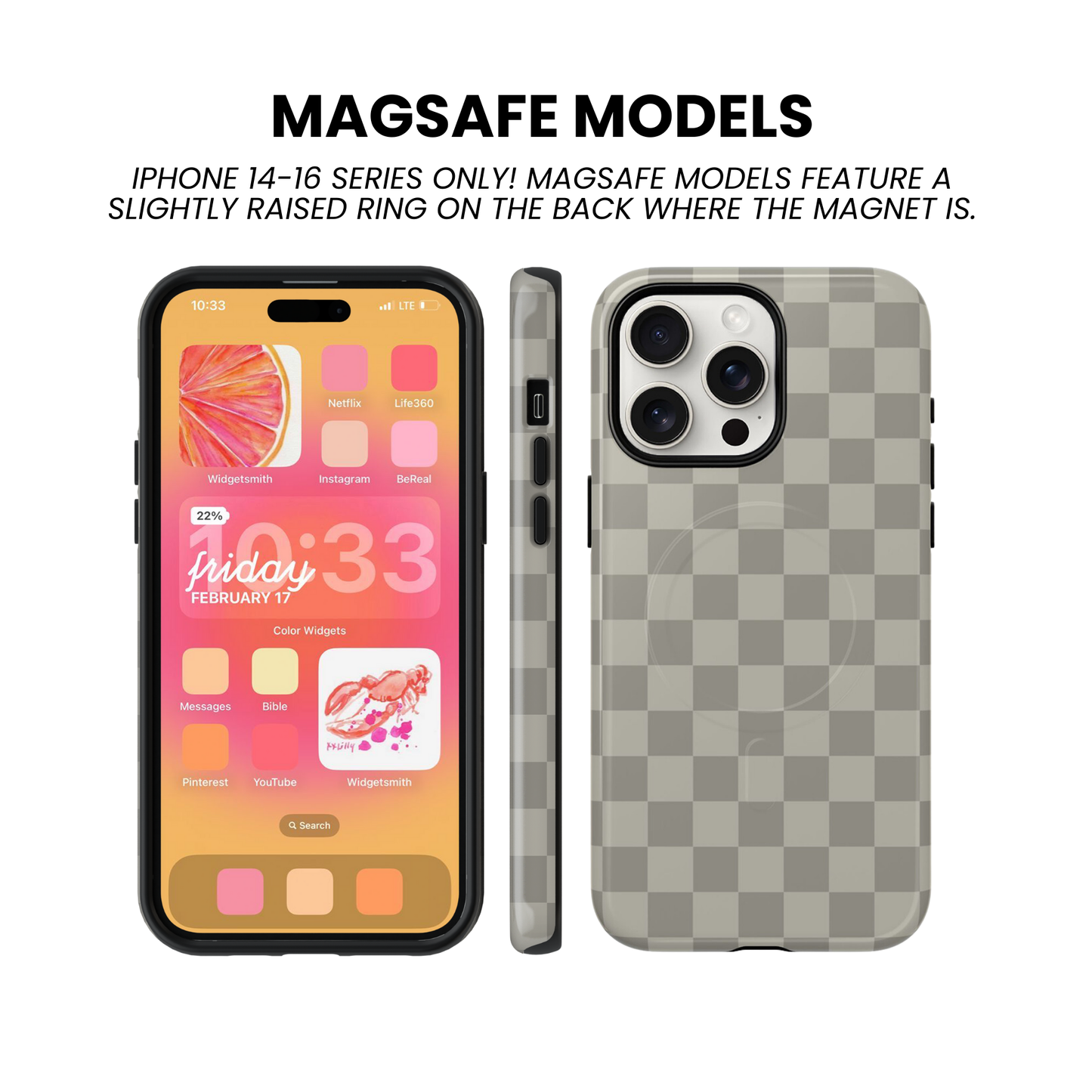 River Rock Checkers Phone Case