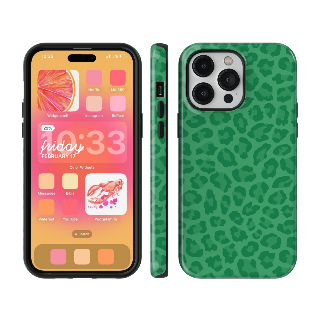 Emerald City Leopard Phone Case