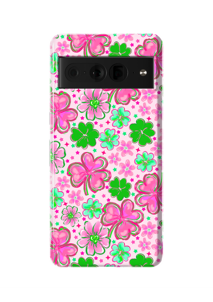 Pink Four-Leaf Frenzy Phone Case