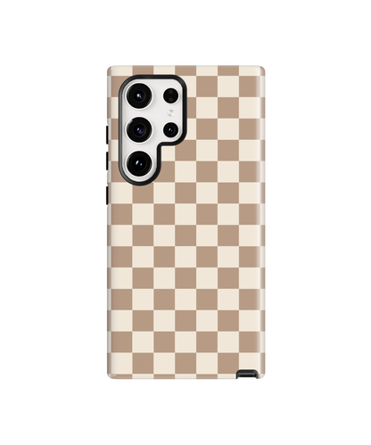 Chestnut Checkers II Phone Case