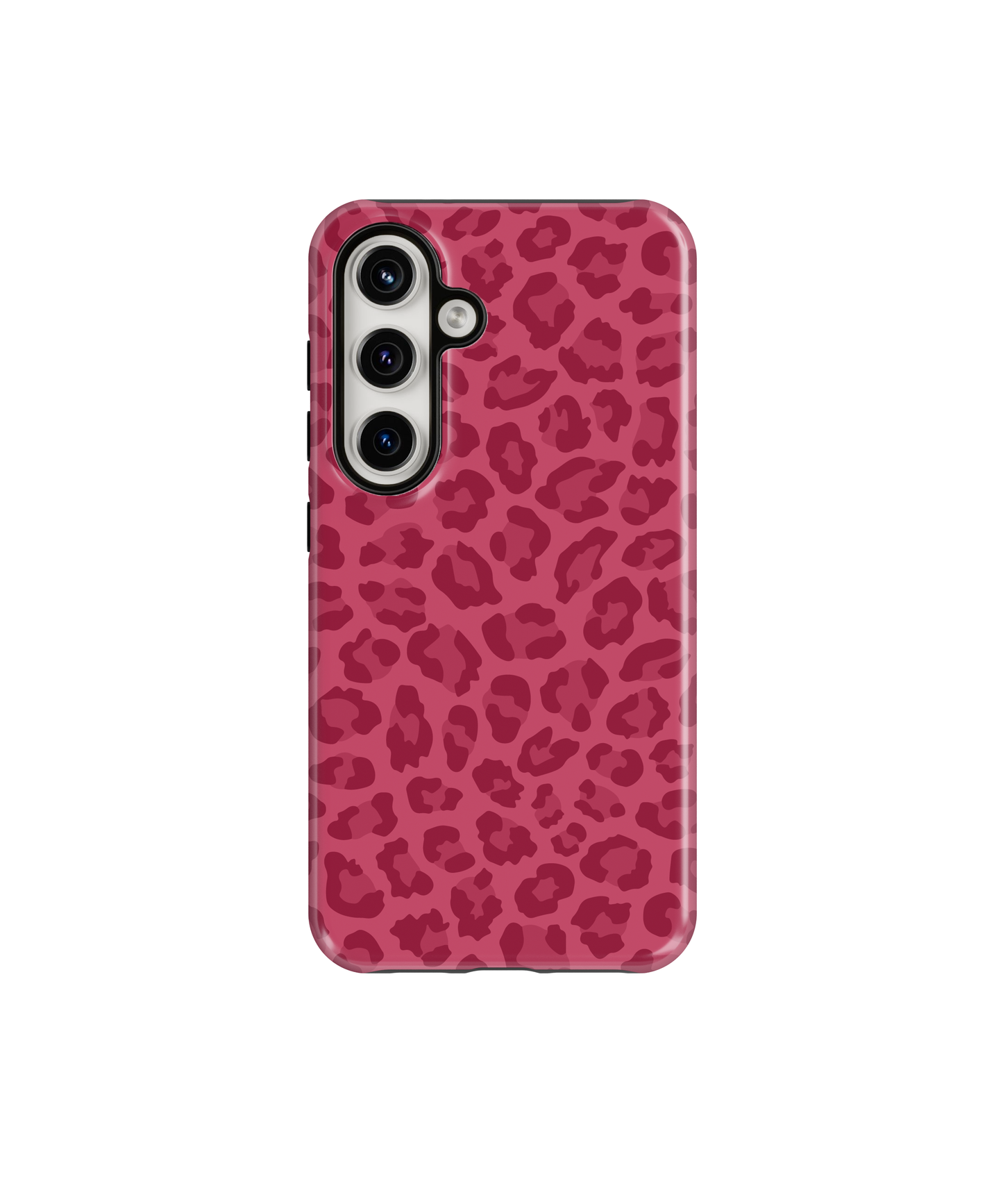 Black Cherry Leopard Phone Case