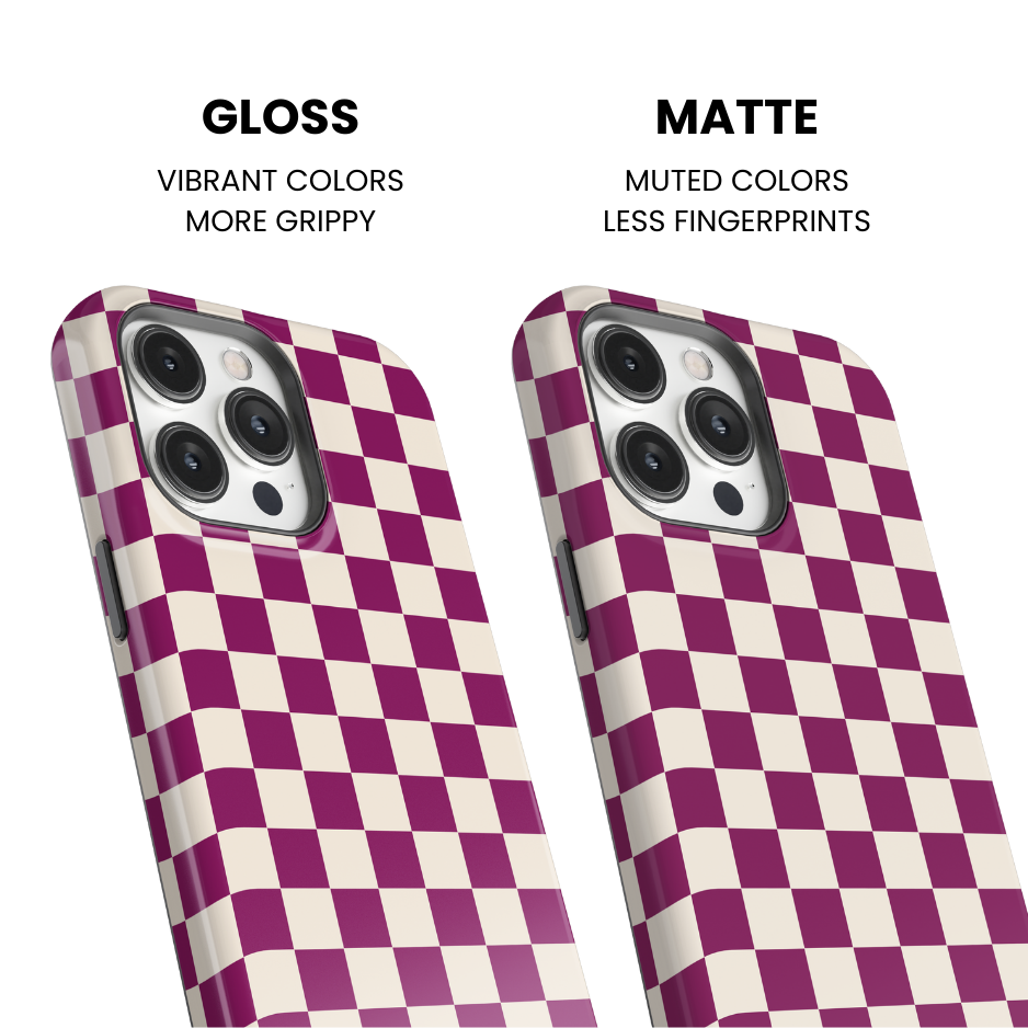 Velvet Checkers II Phone Case