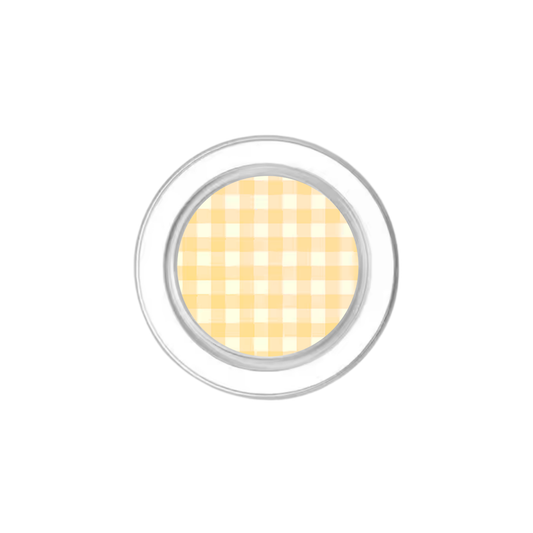 Yellow Gingham Phone Grip Insert