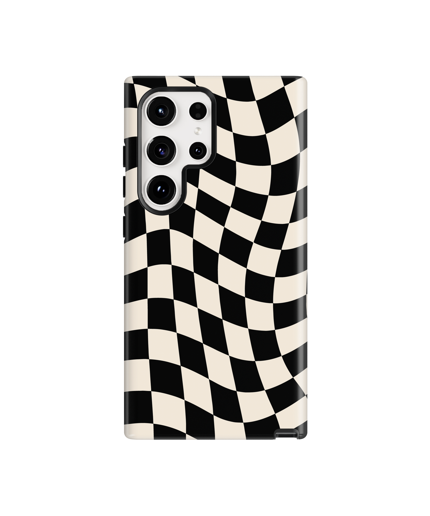 Onyx Wavy Checkers II Phone Case