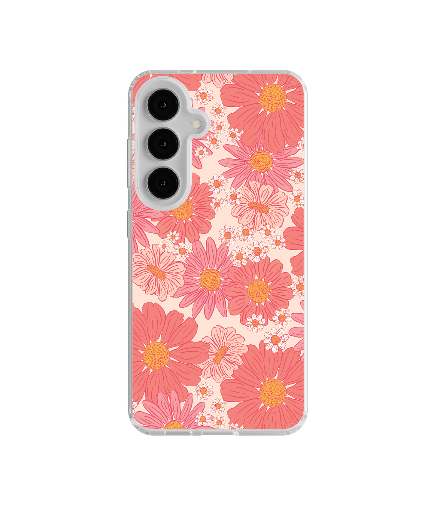 Pink Summer Blooms Clear Case Insert