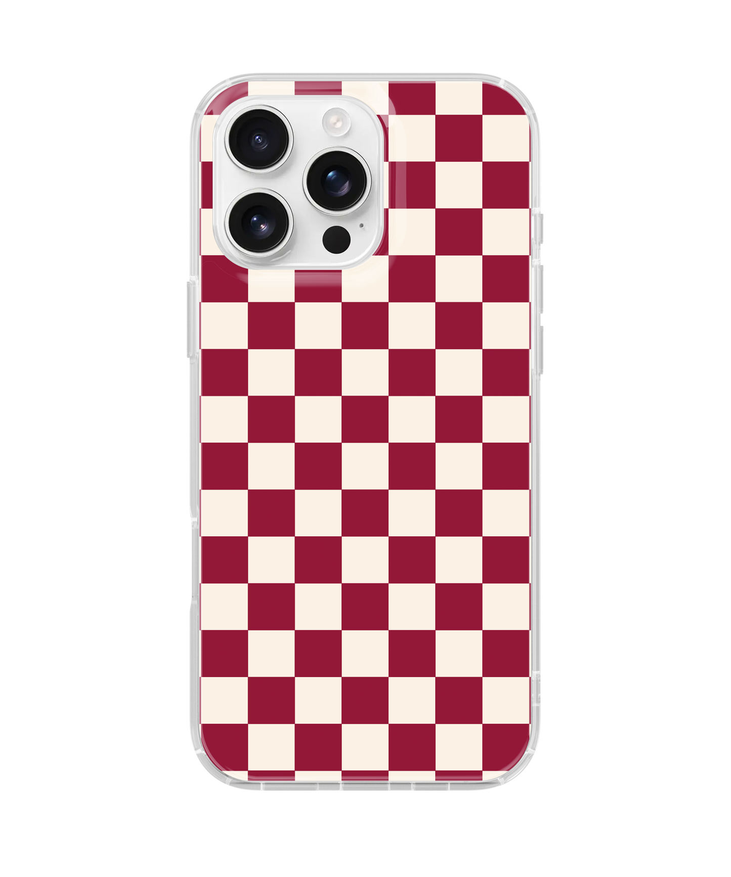 Black Cherry Checkers II Clear Case Insert