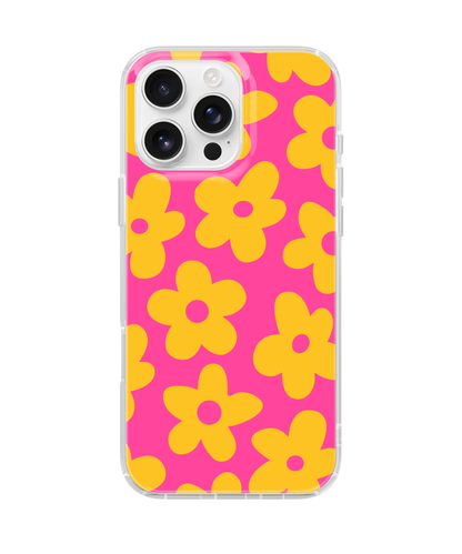 Pink Lemonade Big Blooms Clear Case Insert