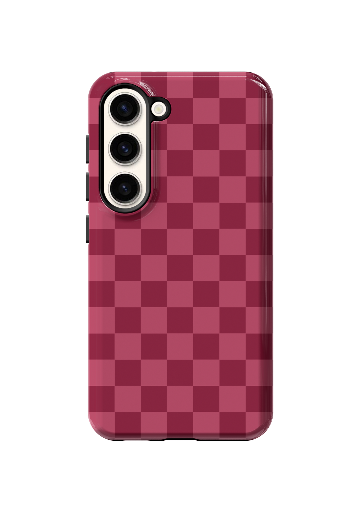 Black Cherry Checkers Phone Case