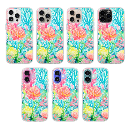 Watercolor Coral Clear Case Insert