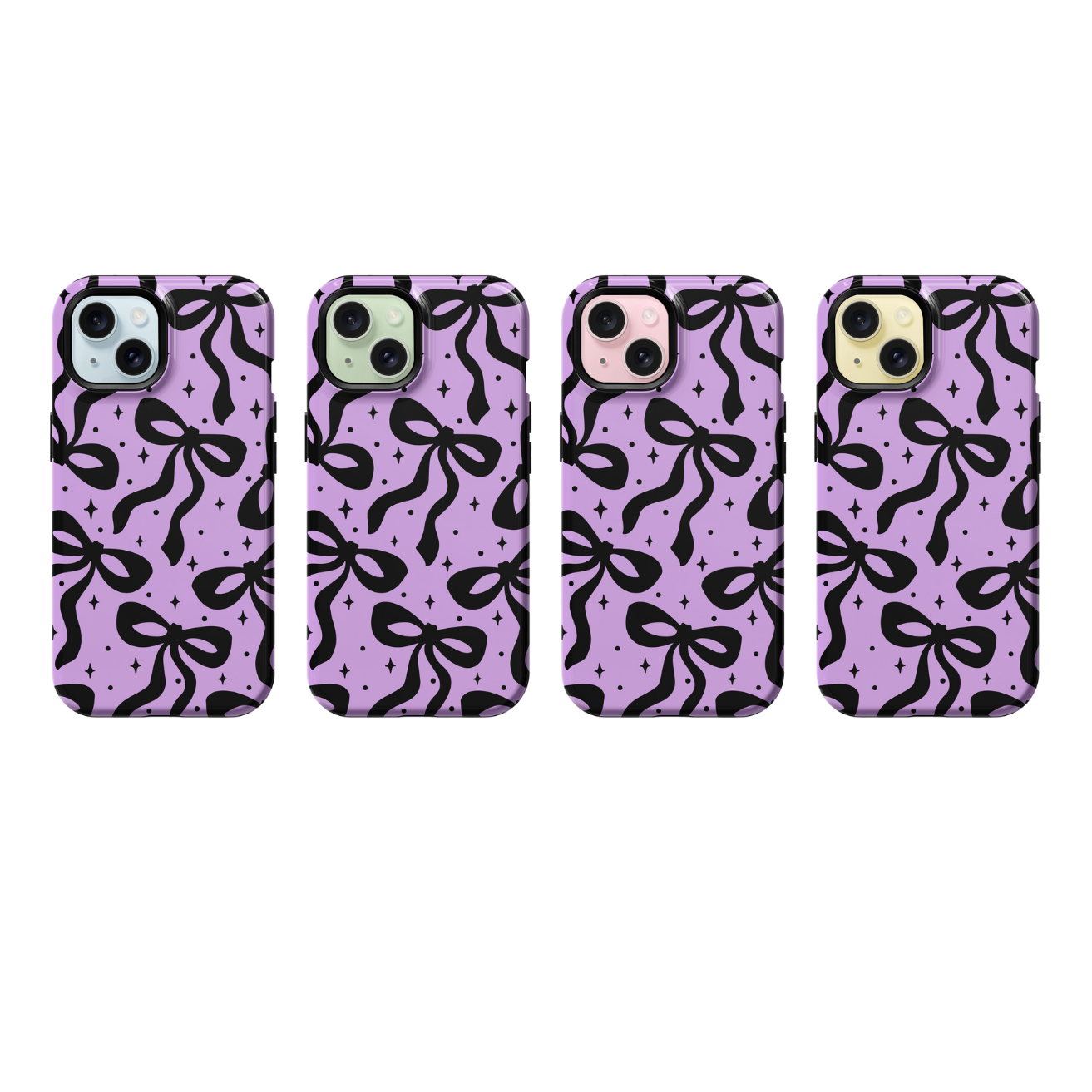 Lilac & Lace Bows I Phone Case