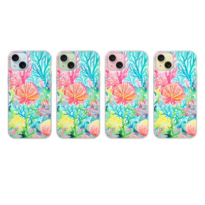 Watercolor Coral Clear Case Insert