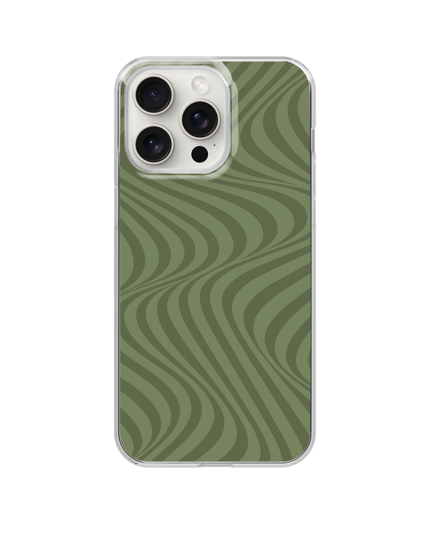 Moss Swirls Clear Case Insert