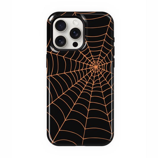 Ghostly Glow Web Weaver iPhone Case