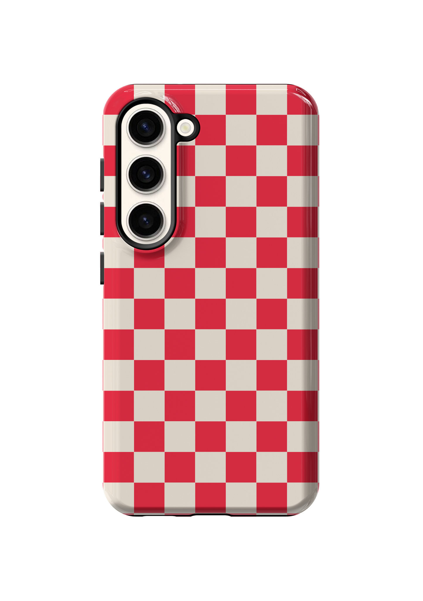 Vermillion Checkers II Phone Case