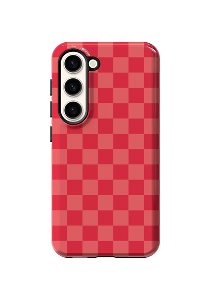 Vermillion Checkers Phone Case