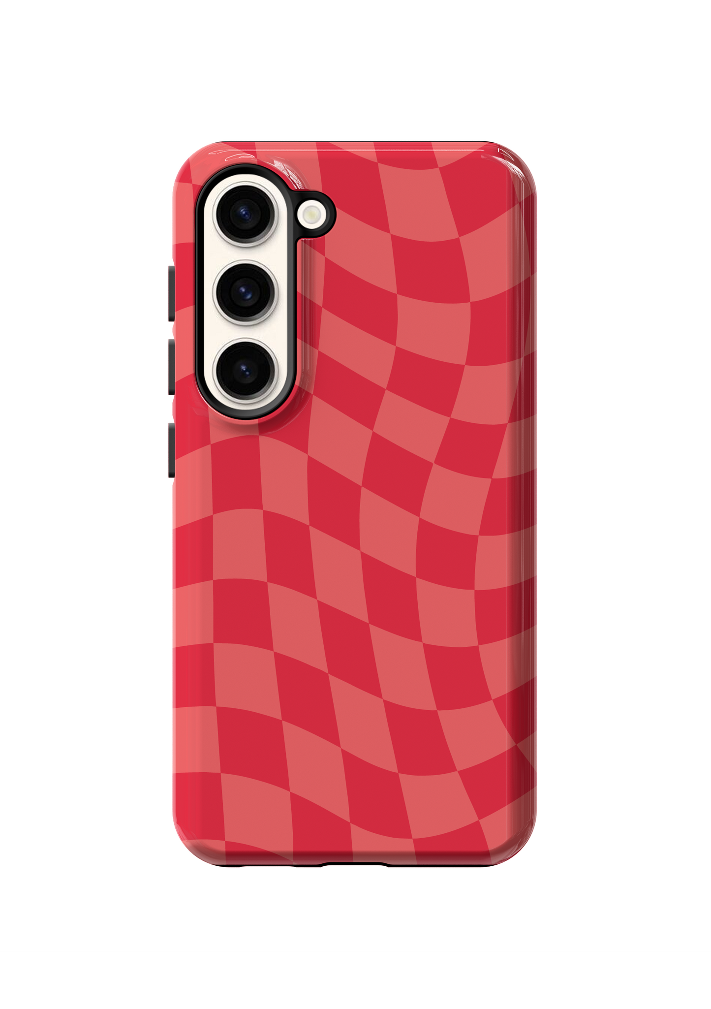 Vermillion Wavy Checkers Phone Case