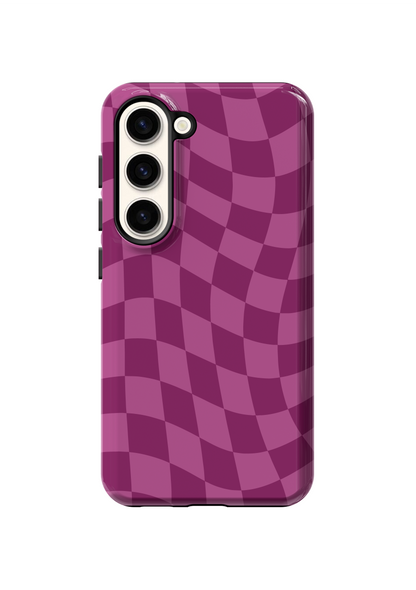 Velvet Wavy Checkers Phone Case