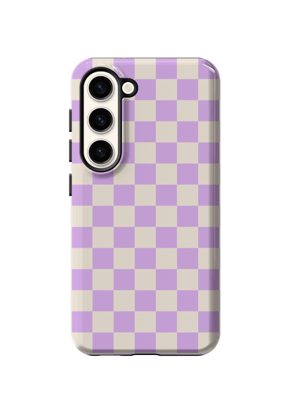 Lilac Checkers II Phone Case