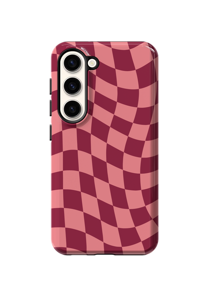 Love Wavy Checkers Phone Case