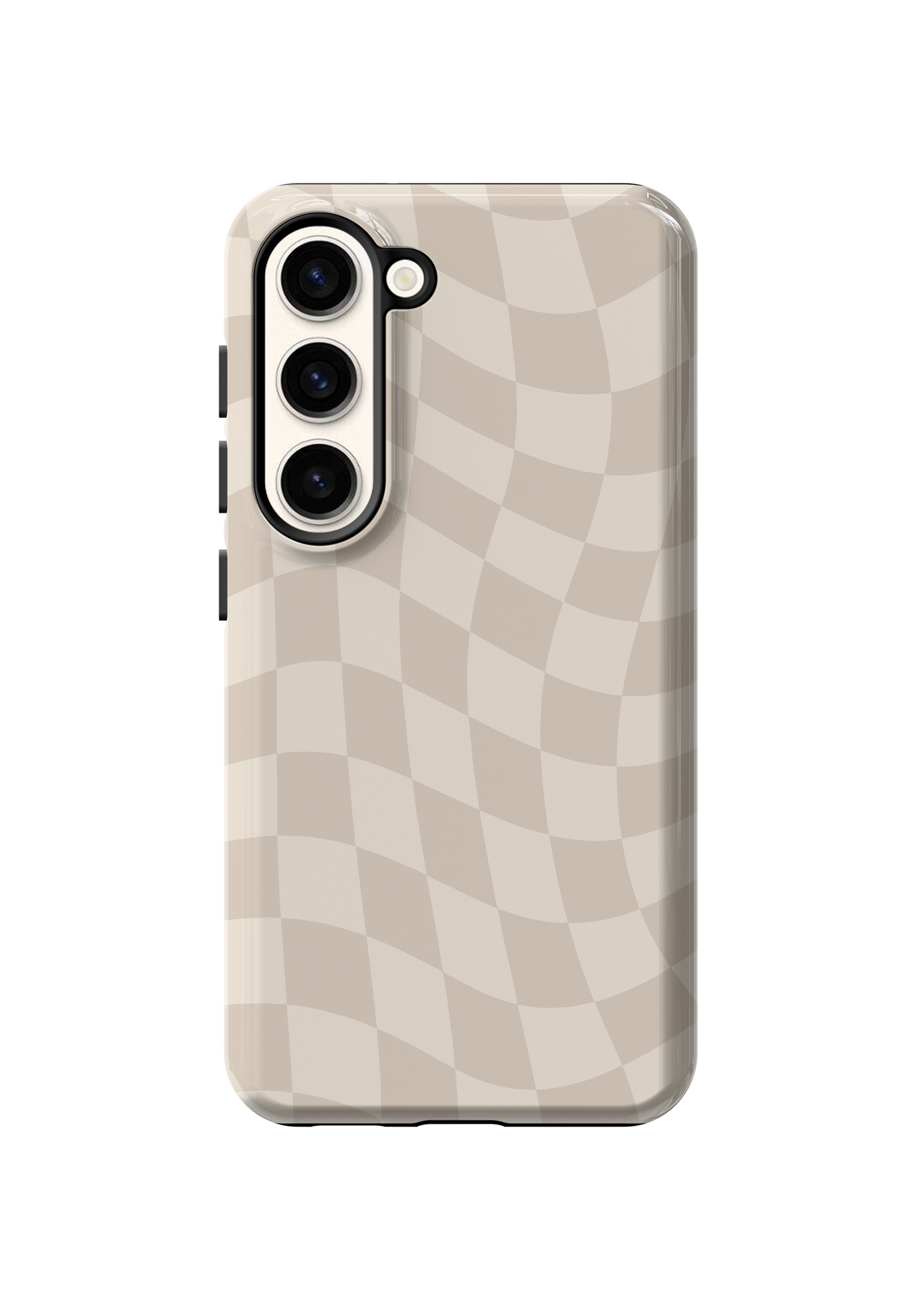 Vanilla Milkshake Wavy Checkers Phone Case