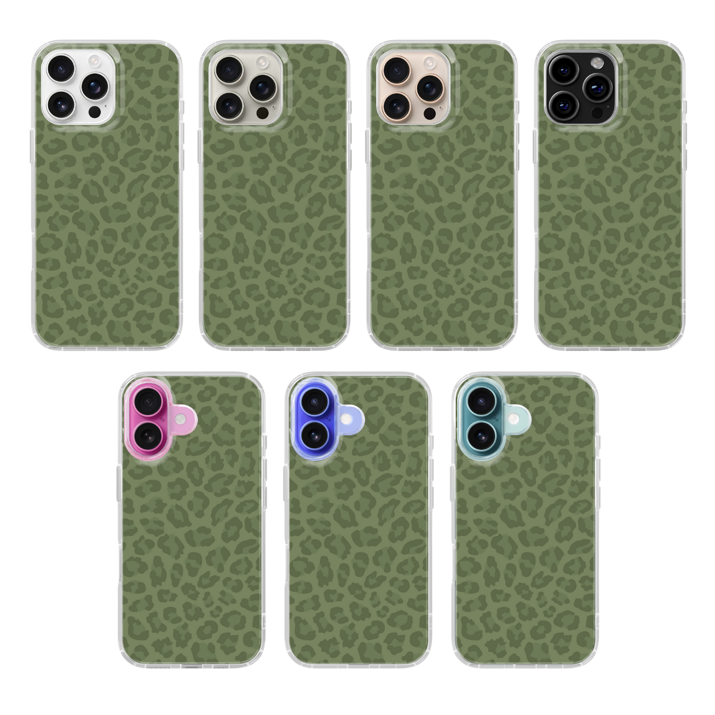 Moss Leopard Clear Case Insert