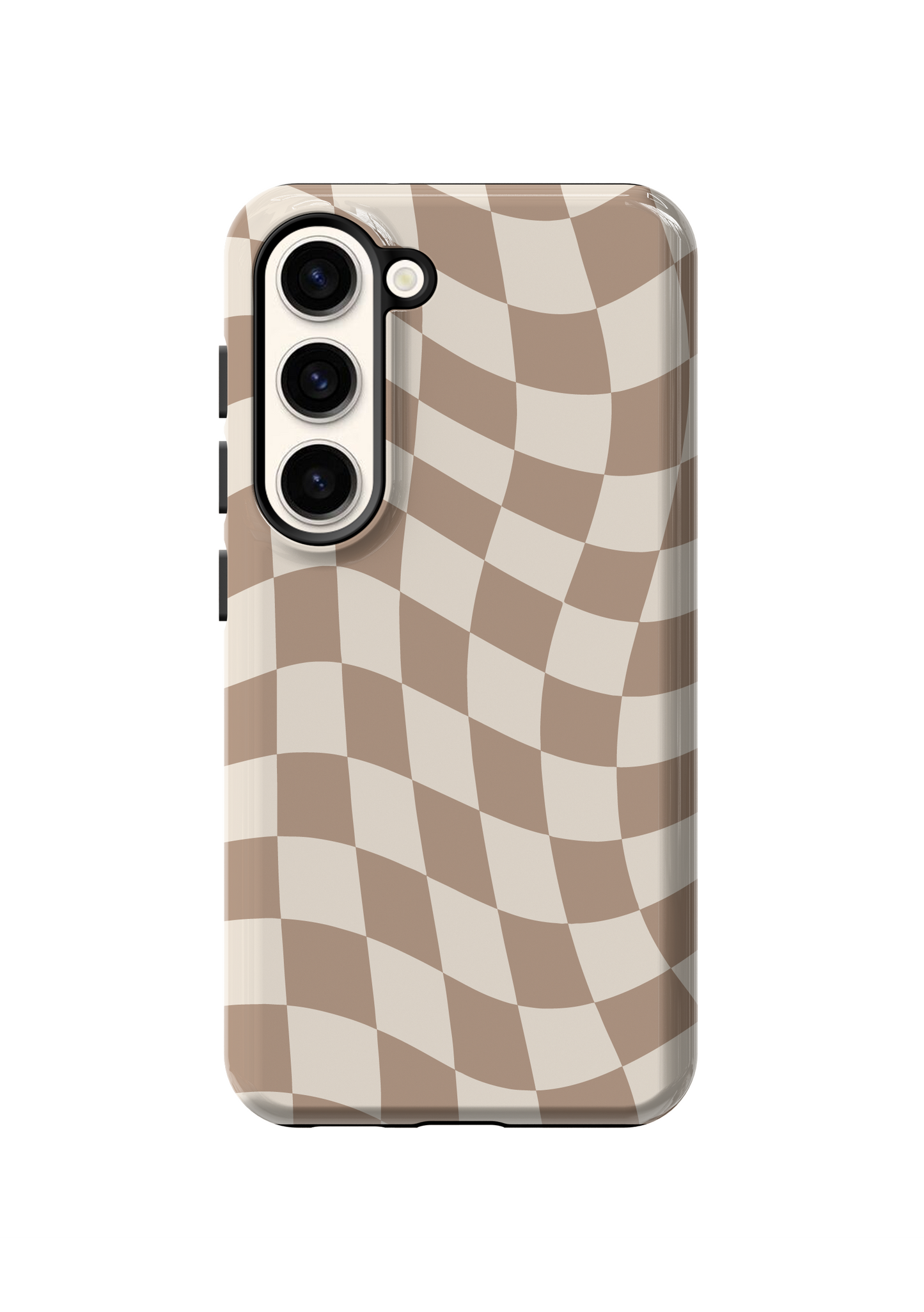 Chestnut Wavy Checkers II Phone Case