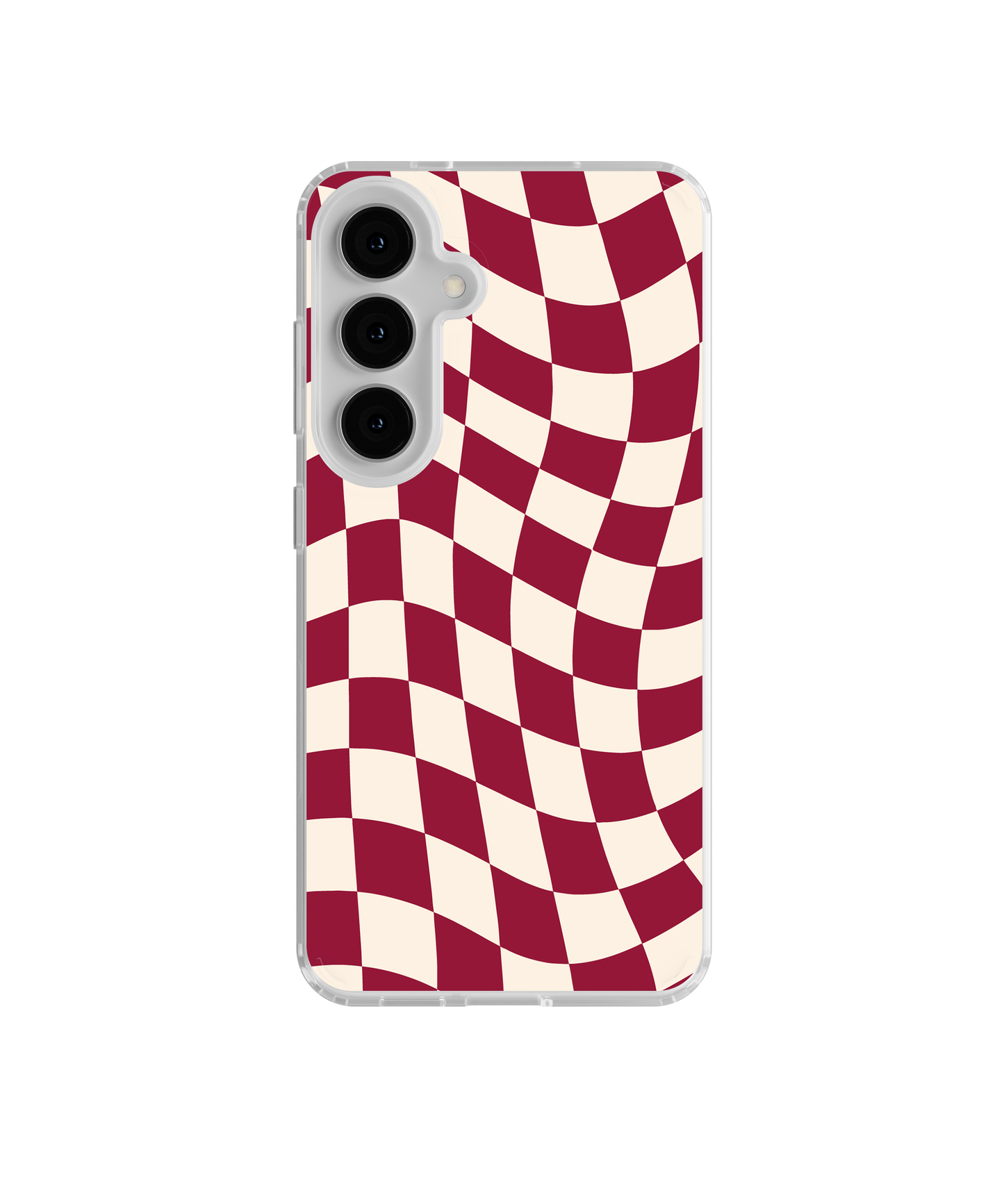 Black Cherry Wavy Checkers II Clear Case Insert