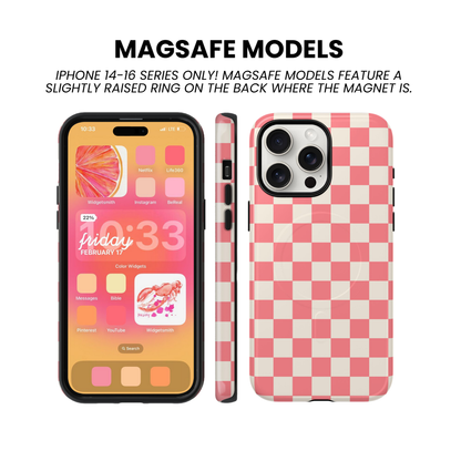 Rose All Day Checkers II Phone Case