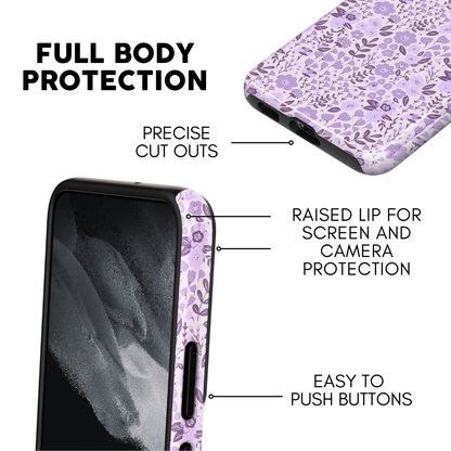 Lavender Fields (Light) Galaxy Case