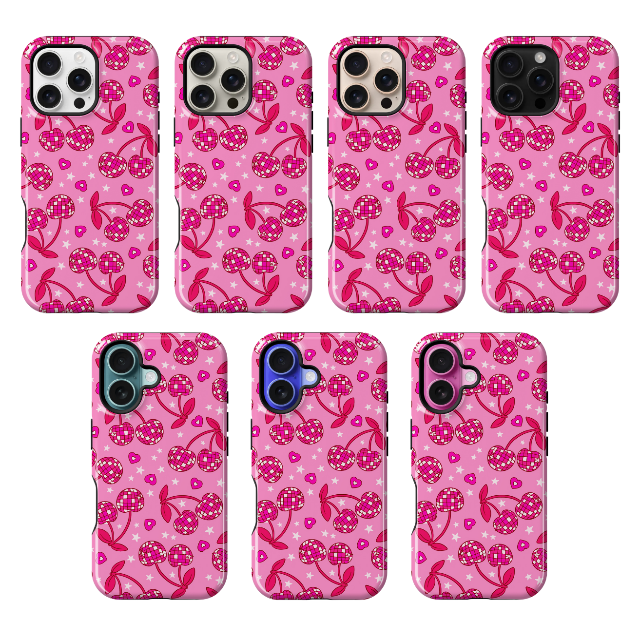 Sweetheart Disco Cherries Phone Case