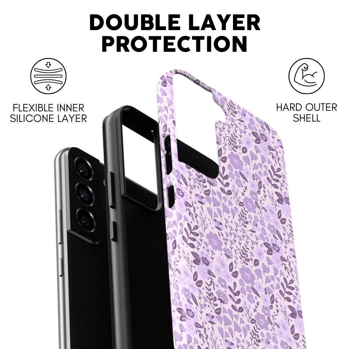 Lavender Fields (Light) Galaxy Case