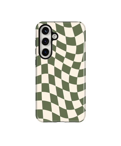 Moss Wavy Checkers II Phone Case