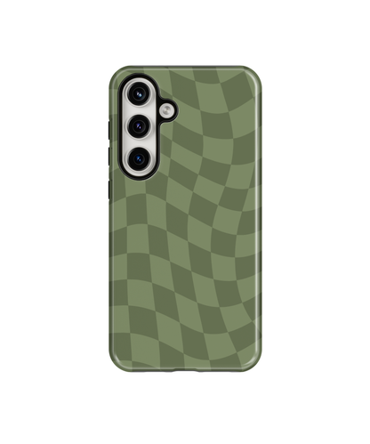 Moss Wavy Checkers Phone Case