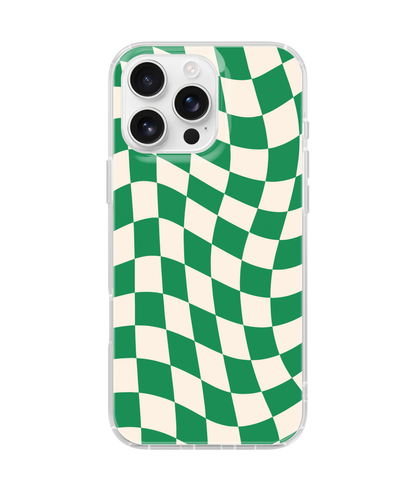 Emerald City Wavy Checkers II Clear Case Insert