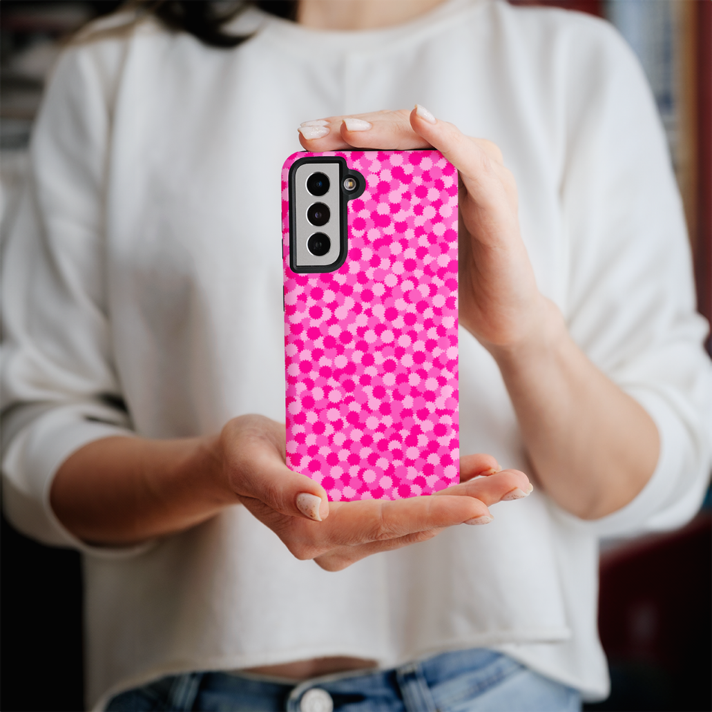 Fuchsia Pop Joy Bursts Galaxy Case