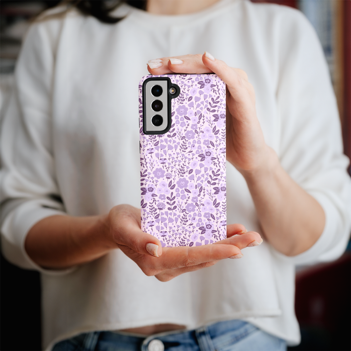 Lavender Fields (Light) Galaxy Case