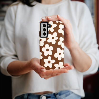 Cocoa Big Blooms Galaxy Case